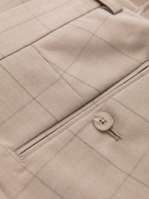 Ombre Clothing Svetlo rjave moške kaste hlače Ombre Clothing