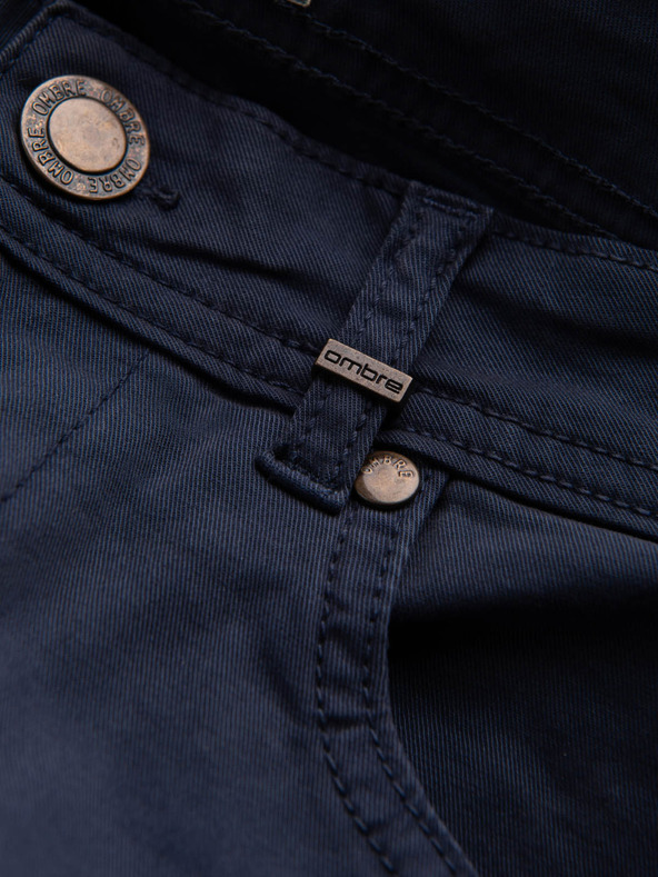 Ombre Clothing Temno modre moške hlače Chino Ombre Oblačila