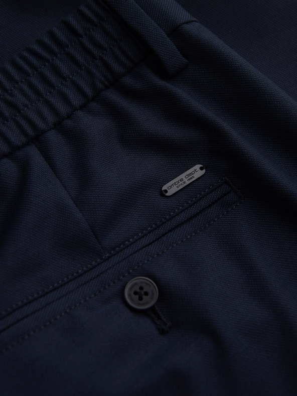 Ombre Clothing Temno modre moške hlače Chino Ombre Oblačila