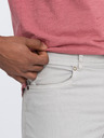 Ombre Clothing Svetlo sive moške hlače Chino Ombre Oblačila