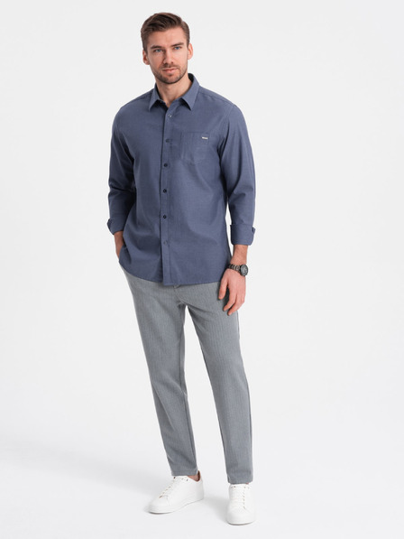 Ombre Clothing Sive moške hlače Chino Ombre Oblačila