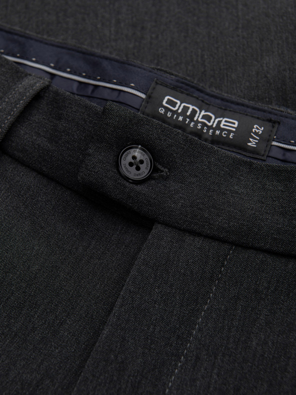 Ombre Clothing Temno sive moške hlače chino Ombre Clothing