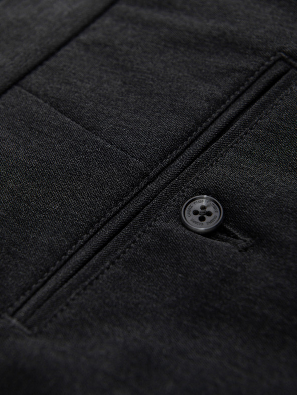 Ombre Clothing Temno sive moške hlače chino Ombre Clothing