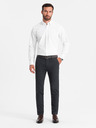 Ombre Clothing Temno sive moške hlače chino Ombre Clothing