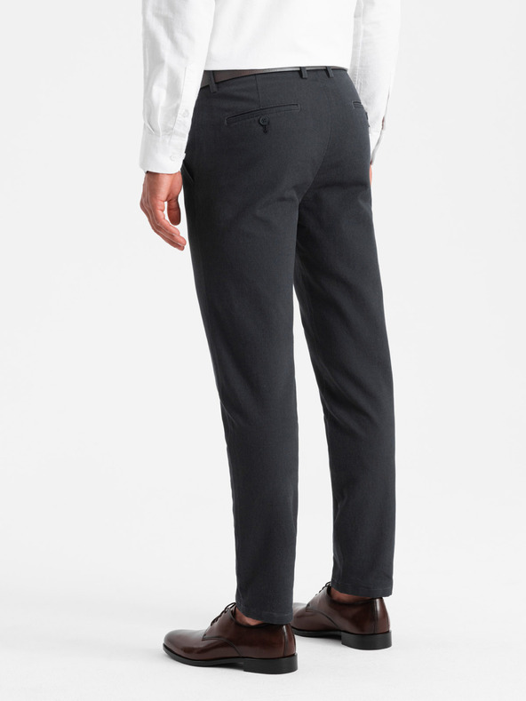 Ombre Clothing Temno sive moške hlače chino Ombre Clothing