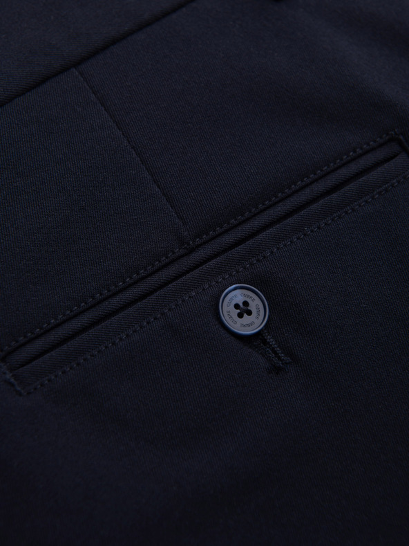 Ombre Clothing Temno modre moške hlače Chino Ombre Oblačila