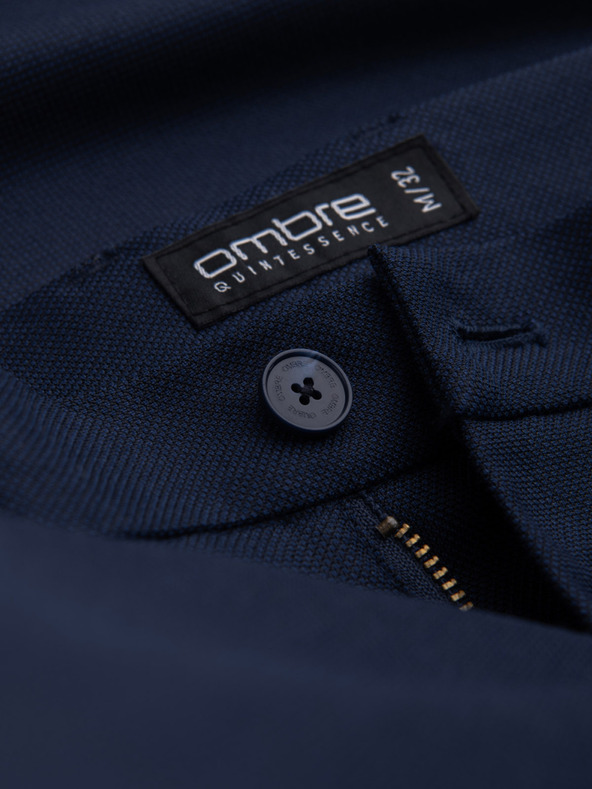 Ombre Clothing Temno modra Moške hlače Slim Fit Chino Ombre Oblačila