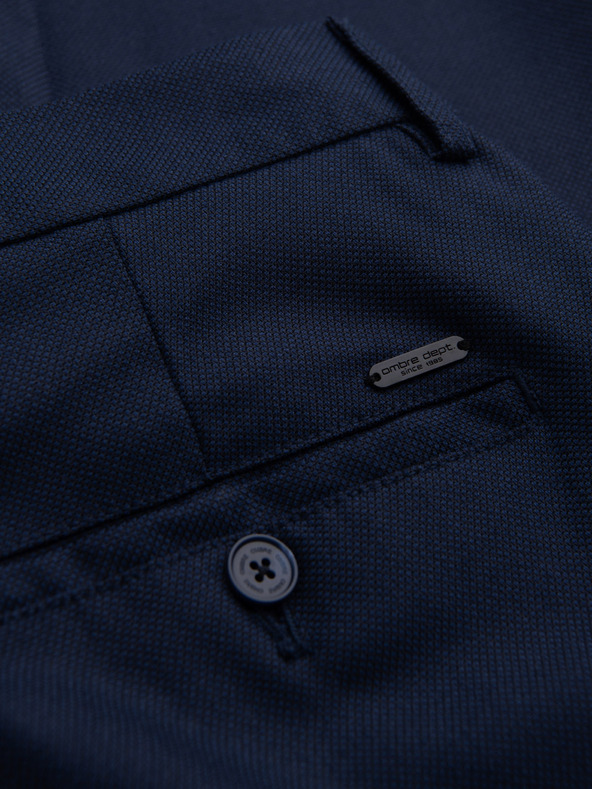 Ombre Clothing Temno modra Moške hlače Slim Fit Chino Ombre Oblačila