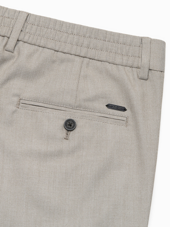 Ombre Clothing Svetlo sive moške hlače Chino Ombre Oblačila