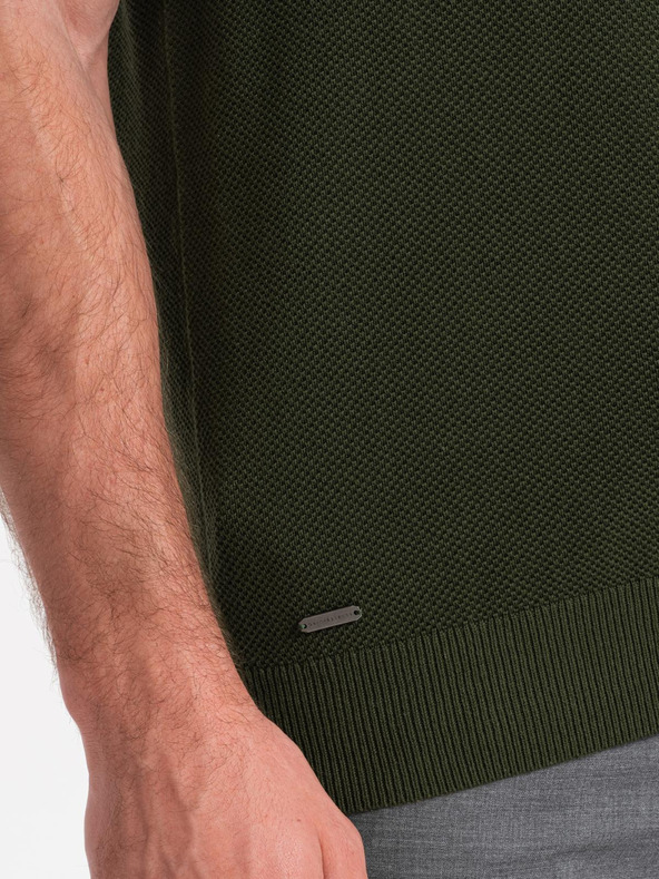 Ombre Clothing Zelena moška polo majica Ombre Clothing