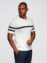 Ombre Clothing Bela moška polo majica Ombre Clothing