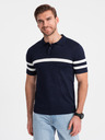 Ombre Clothing Temno modra moška polo majica Ombre Clothing