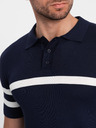 Ombre Clothing Temno modra moška polo majica Ombre Clothing