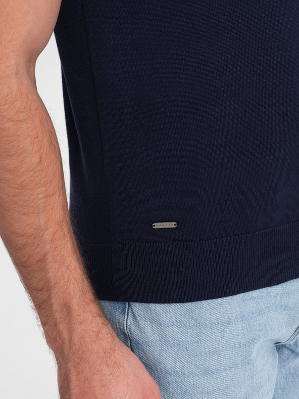 Ombre Clothing Temno modra moška polo majica Ombre Clothing