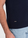 Ombre Clothing Temno modra moška polo majica Ombre Clothing