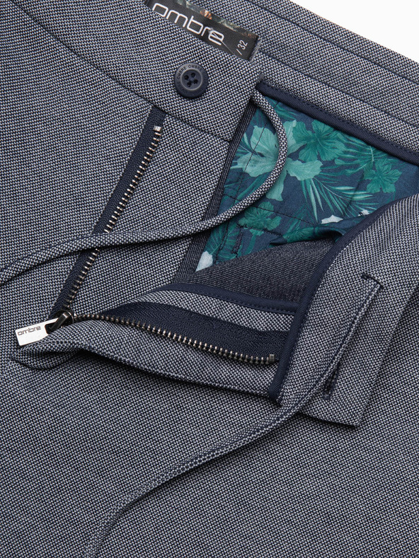 Ombre Clothing Temno modre moške kratke hlače iz džinsa Ombre Clothing