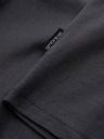 Ombre Clothing Temno siva moška osnovna majica z v-izrezom Ombre Clothing
