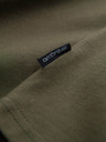 Ombre Clothing Kaki moška osnovna majica z v-izrezom Ombre Clothing