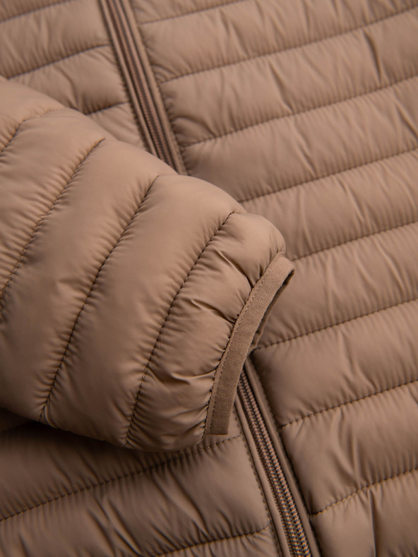 Ombre Clothing Bež moška lahka prešita jakna Ombre Clothing