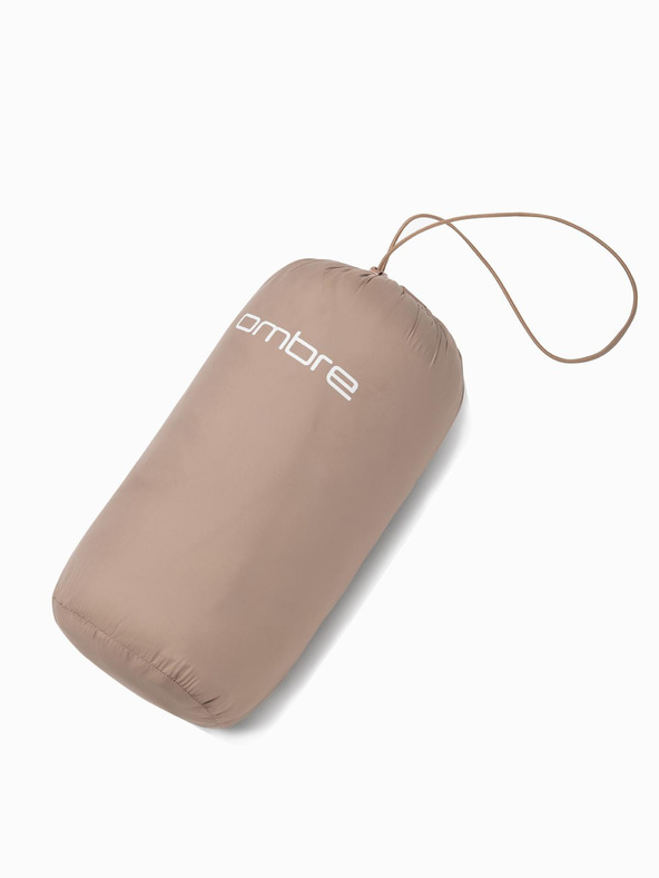 Ombre Clothing Bež moška lahka prešita jakna Ombre Clothing