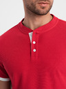 Ombre Clothing Rdeča moška polo majica Ombre Clothing