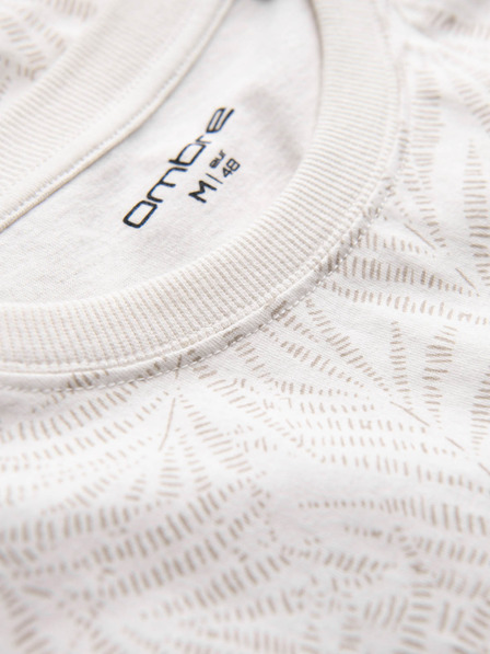 Ombre Clothing Kremasta moška srajca z vzorcem Ombre oblačila