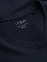 Ombre Clothing Temno modra moška osnovna majica Ombre Clothing