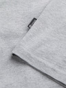 Ombre Clothing Svetlo siva moška osnovna majica Ombre Clothing