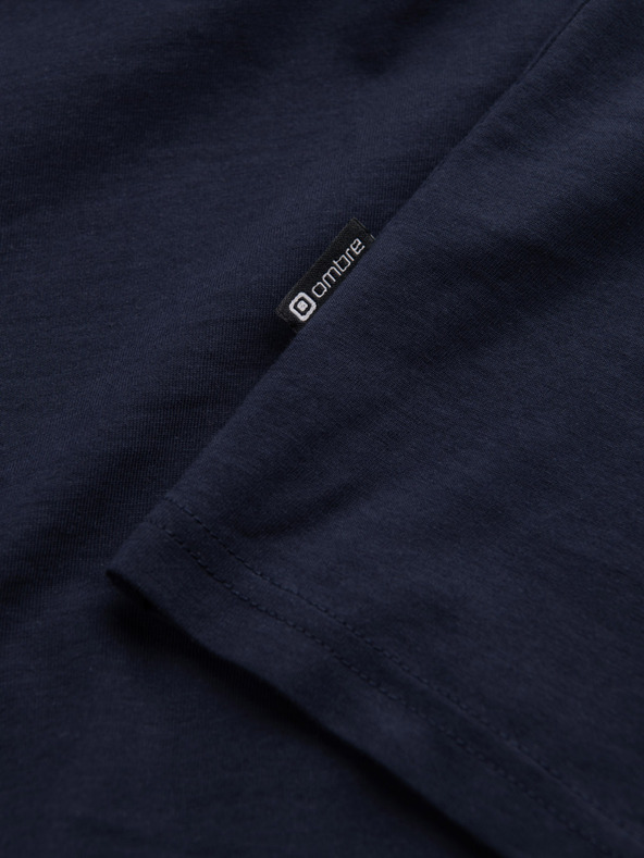 Ombre Clothing Temno modra moška osnovna majica Ombre Clothing