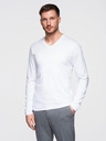 Ombre Clothing Bela moška osnovna majica Ombre oblačila