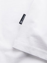 Ombre Clothing Bela moška osnovna majica Ombre oblačila
