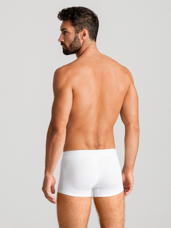 Ombre Clothing Komplet treh moških boksaric v sivi, beli in črni barvi Ombre Clothing