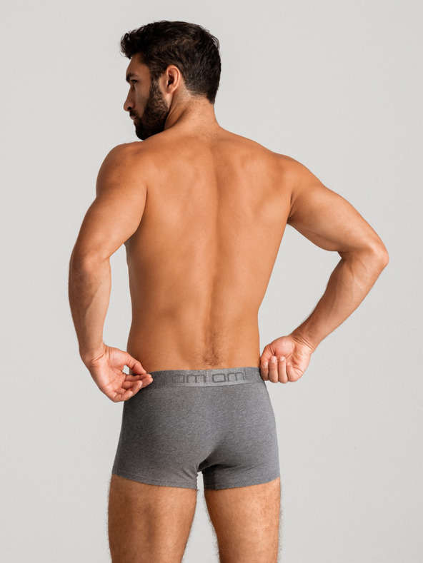 Ombre Clothing Komplet treh moških boksaric v sivi, beli in črni barvi Ombre Clothing