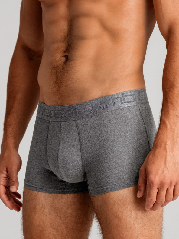 Ombre Clothing Komplet treh moških boksaric v sivi, beli in črni barvi Ombre Clothing