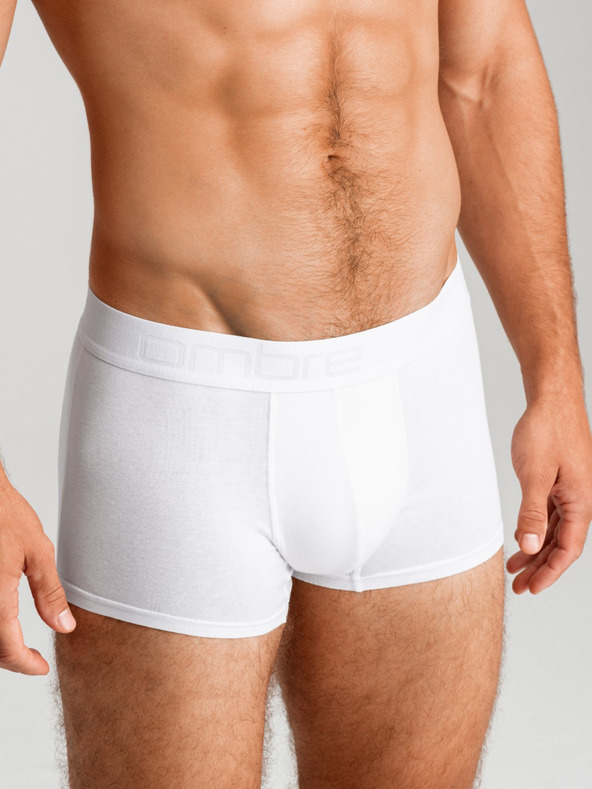 Ombre Clothing Komplet treh moških boksaric v sivi, beli in črni barvi Ombre Clothing