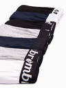 Ombre Clothing Komplet sedmih moških boksaric v sivi, temno modri, beli in črni barvi Ombre Clothing