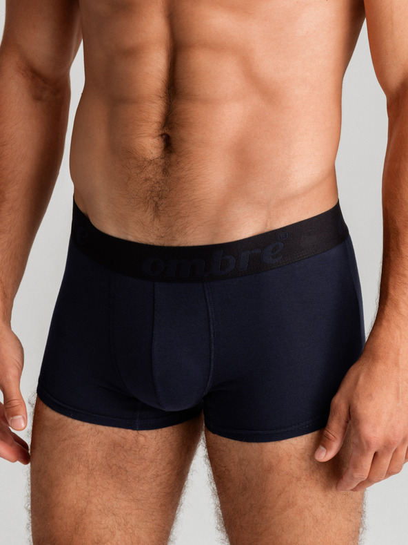 Ombre Clothing Komplet sedmih moških boksaric v sivi, temno modri, beli in črni barvi Ombre Clothing