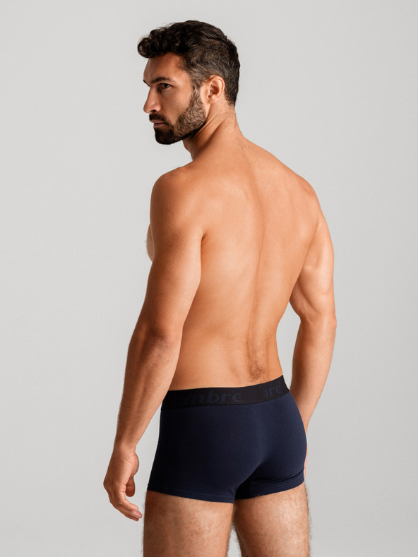 Ombre Clothing Komplet sedmih moških boksaric v sivi, temno modri, beli in črni barvi Ombre Clothing