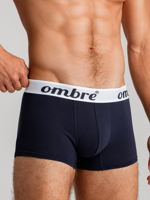 Ombre Clothing Komplet sedmih moških boksaric v sivi, temno modri, beli in črni barvi Ombre Clothing