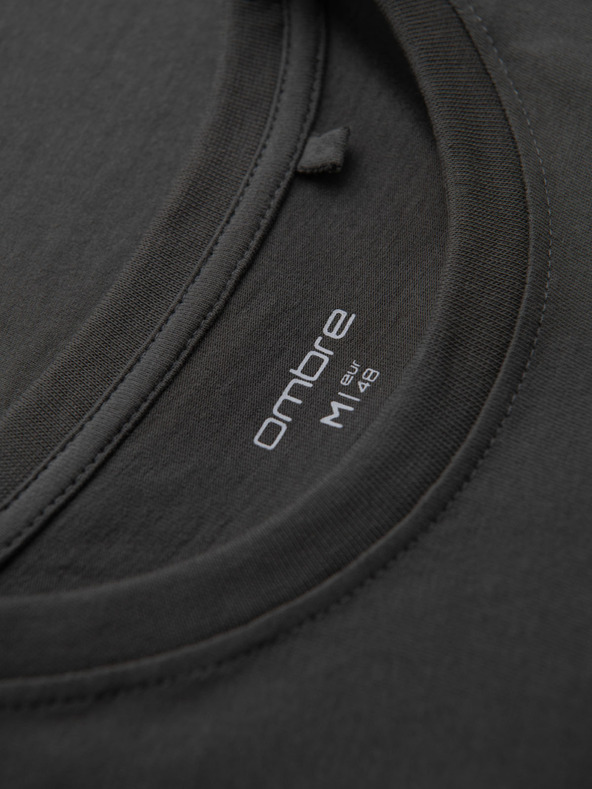 Ombre Clothing Ombre Clothing Moška majica za prosti čas z žepom Zelena