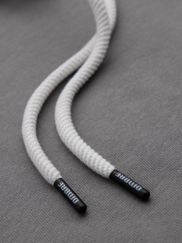 Ombre Clothing Siva moška jopa s kapuco, kenguru in kapuco Ombre Clothing