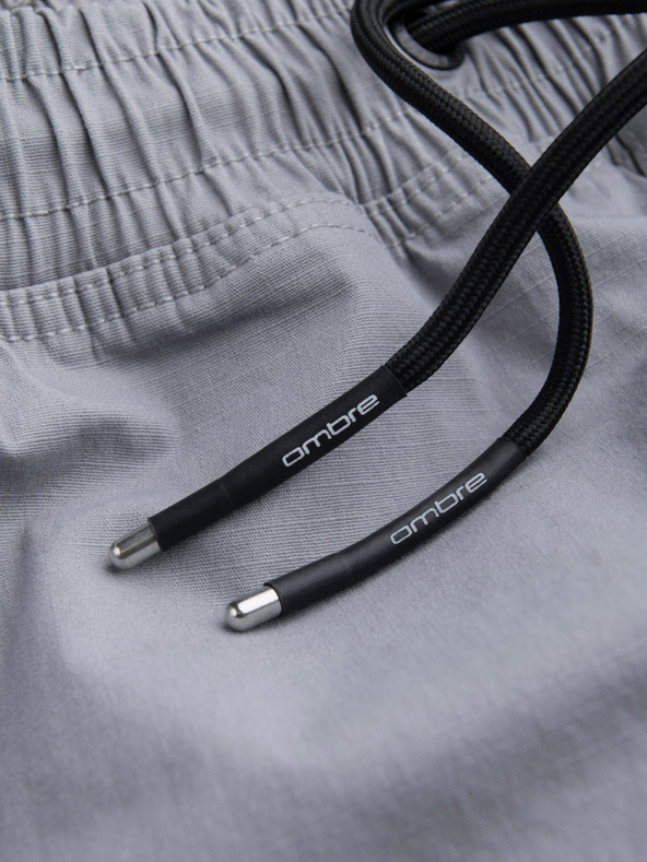 Ombre Clothing Svetlo sive moške tovorne jogger hlače Ombre Clothing