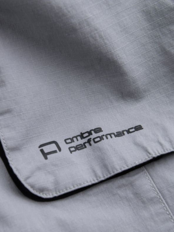 Ombre Clothing Svetlo sive moške tovorne jogger hlače Ombre Clothing