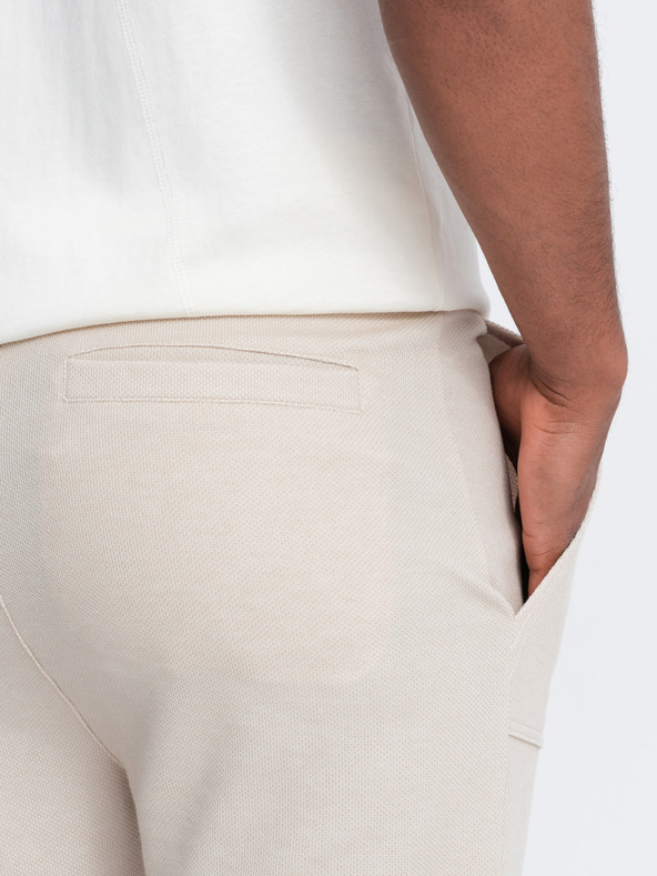 Ombre Clothing Moške bež trenirke Ombre oblačila