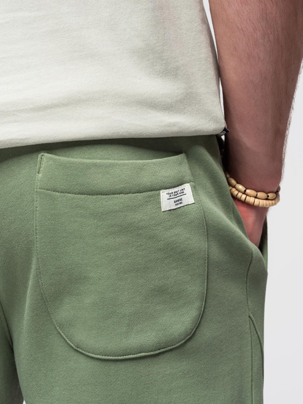 Ombre Clothing Zelene moške trenirke jogger Ombre Clothing