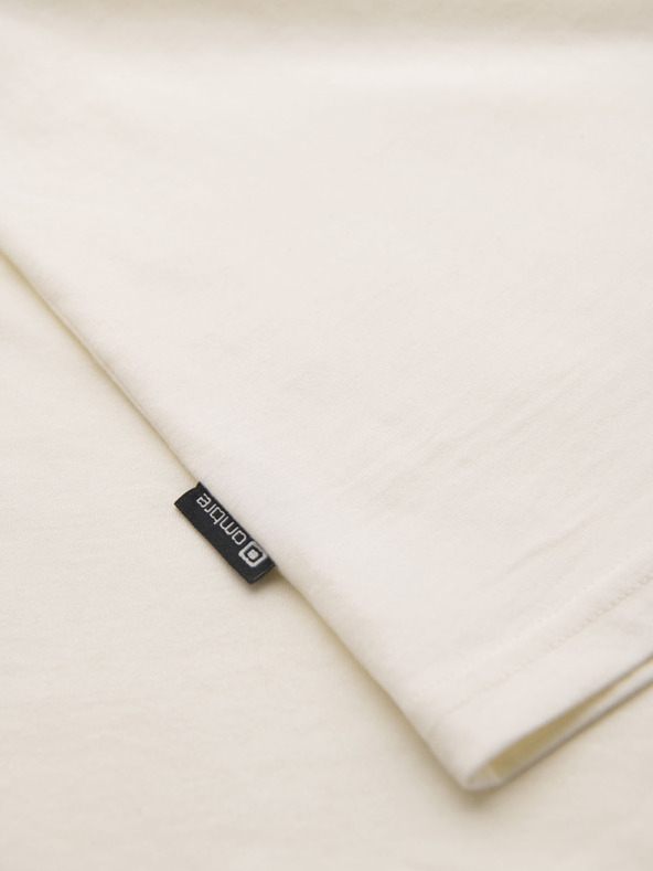 Ombre Clothing Kremasta moška majica z žepom Ombre Clothing