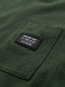 Ombre Clothing Zelena moška majica z žepom Ombre Clothing