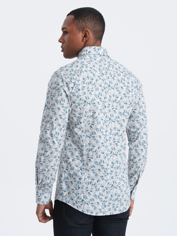 Ombre Clothing Siva moška srajca z vzorcem Ombre Clothing