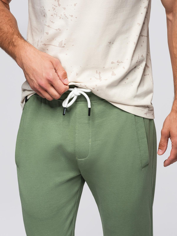 Ombre Clothing Zelene moške trenirke Ombre oblačila