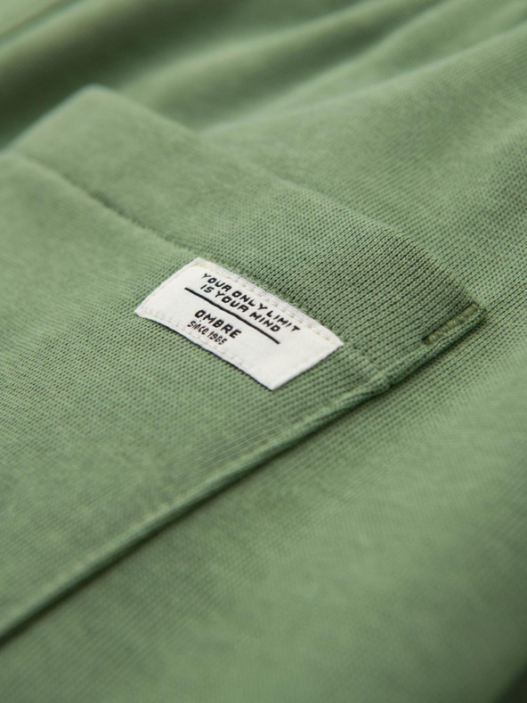 Ombre Clothing Zelene moške trenirke Ombre oblačila